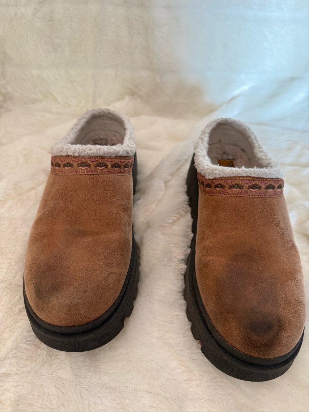 Skechers Womens Shindigs Comfy Hour Mule Clogs Shoes Comfort Tan Size 6